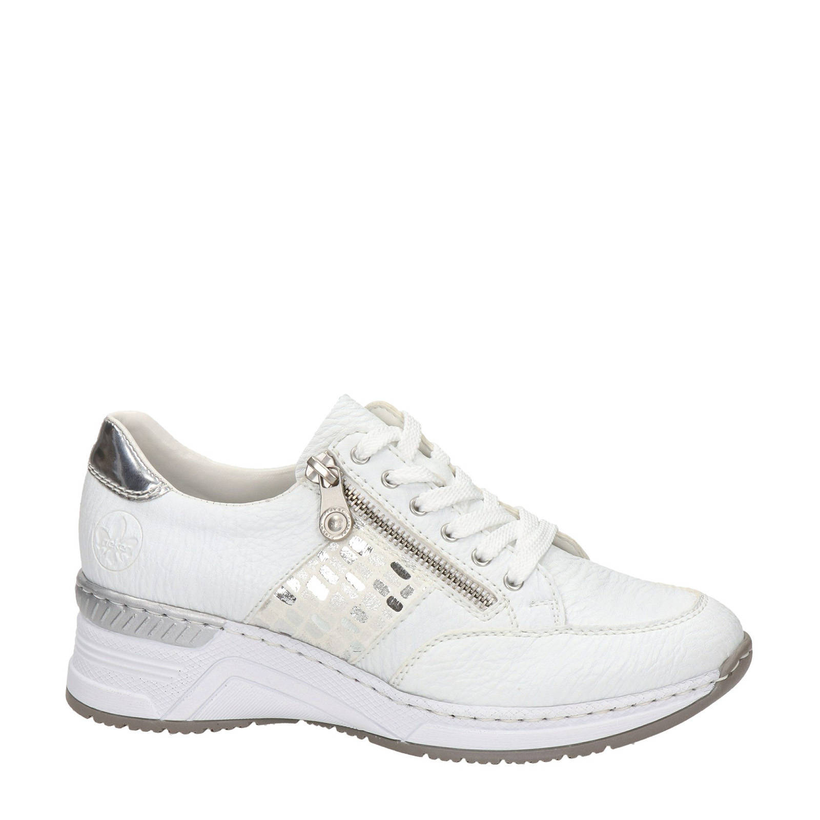 Rieker comfort wedge sneakers wit | wehkamp