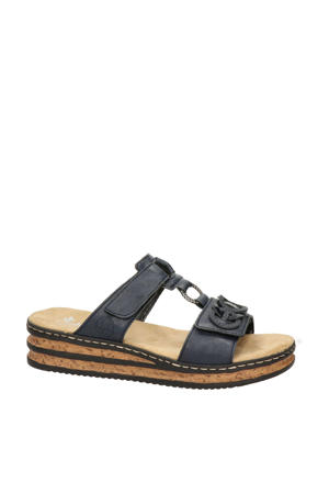slippers donkerblauw