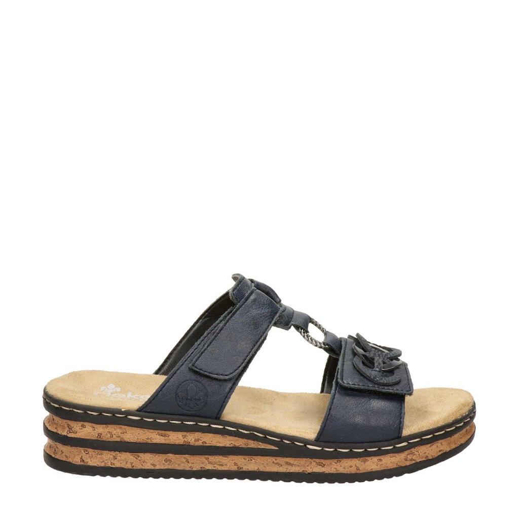 Rieker slippers donkerblauw