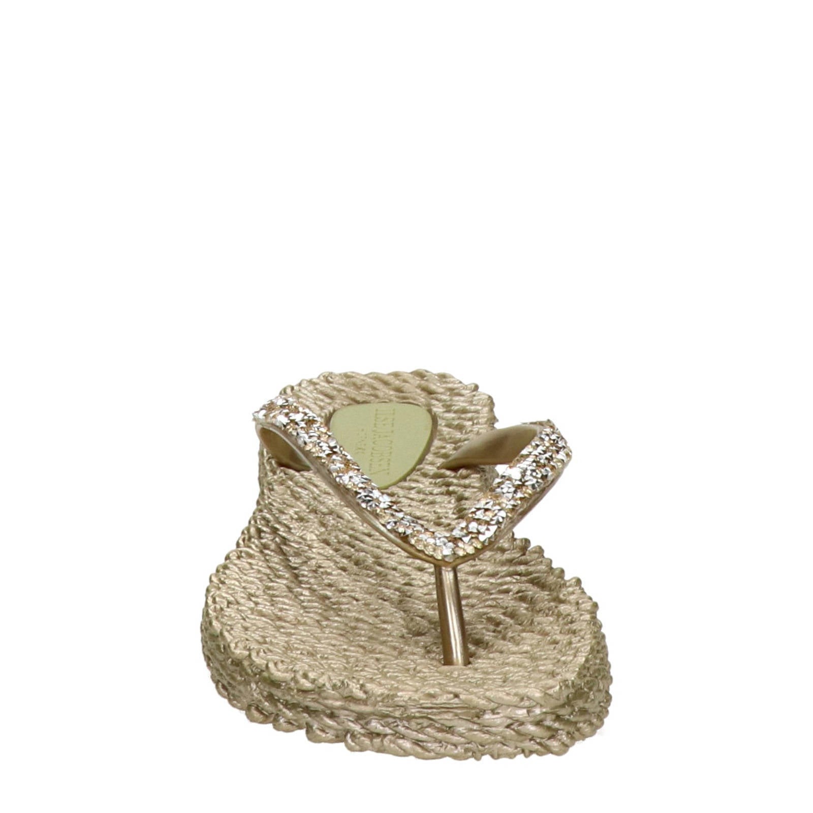 Ilse Jacobsen Cheerful teenslippers met sierstenen goud | wehkamp