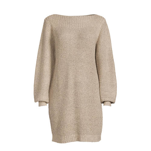 JDY gebreide jurk JDYWHITNEY beige afbeelding
