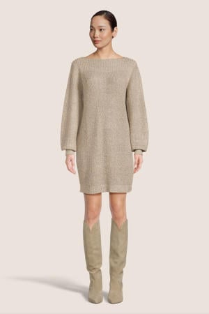gebreide jurk JDYWHITNEY beige
