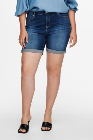 high waist short CARLAOLA donkerblauw denim