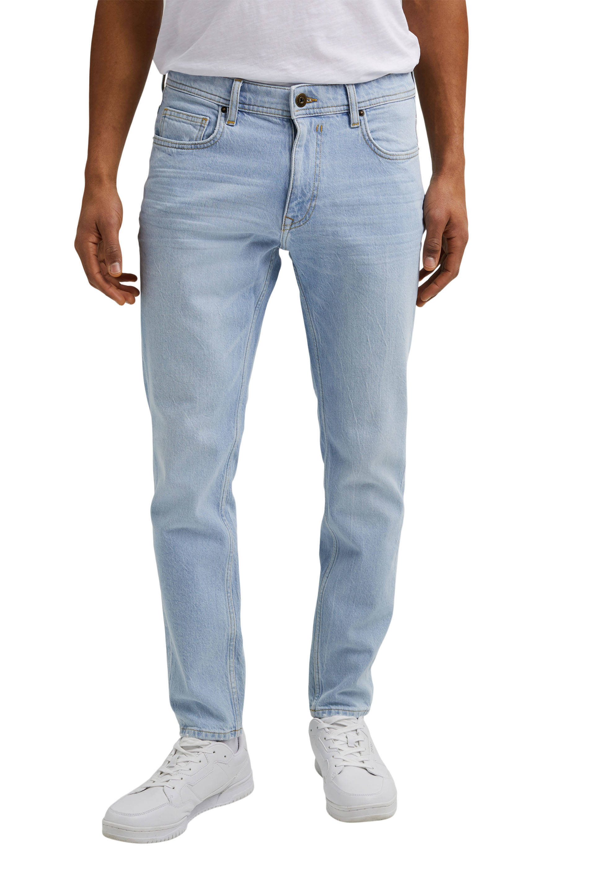 edc Men slim fit jeans Surfer blue bleached | wehkamp