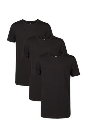 T-shirt - set van 3 zwart