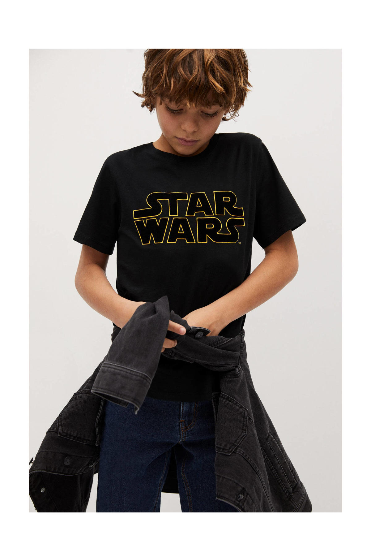 Poort als Bekijk het internet Mango Kids Star Wars T-shirt met printopdruk zwart | wehkamp
