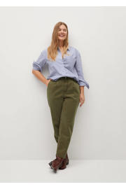 thumbnail: Mango Plus Size high waist mom broek kaki