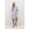 Mango gestreepte blousejurk wit/ blauw