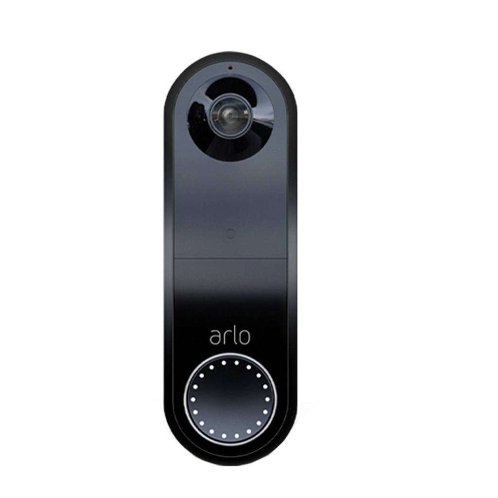 Arlo Essential draadloze video deurbel (zwart), Zwart