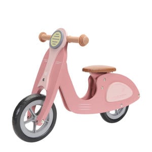 houten loopscooter pink
