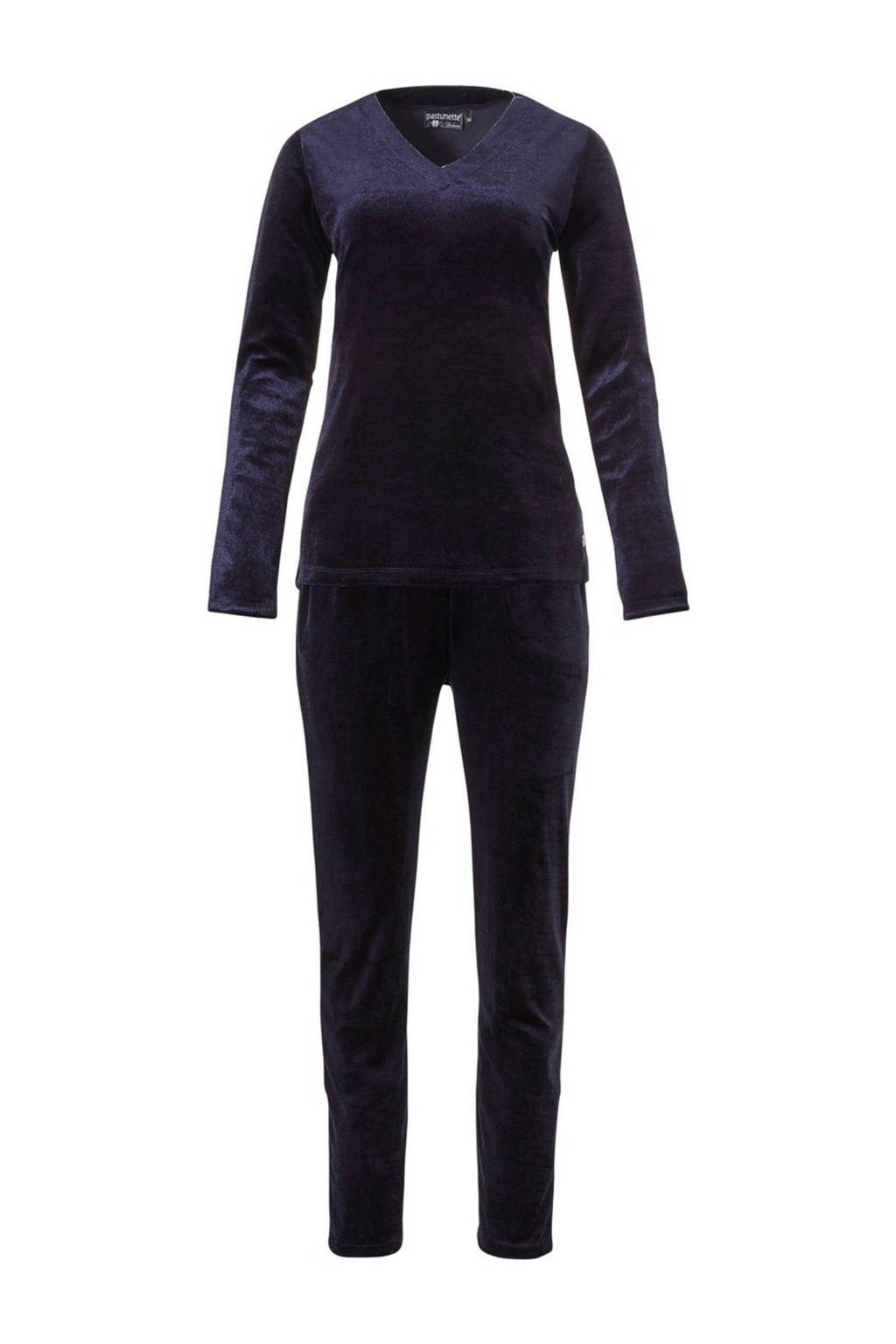 Pastunette Deluxe pyjama donkerblauw, Donkerblauw
