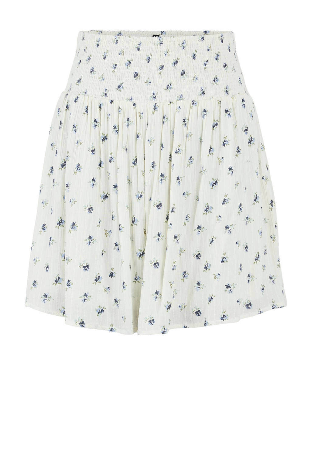 PIECES rok THEA met all over print ecru, Ecru