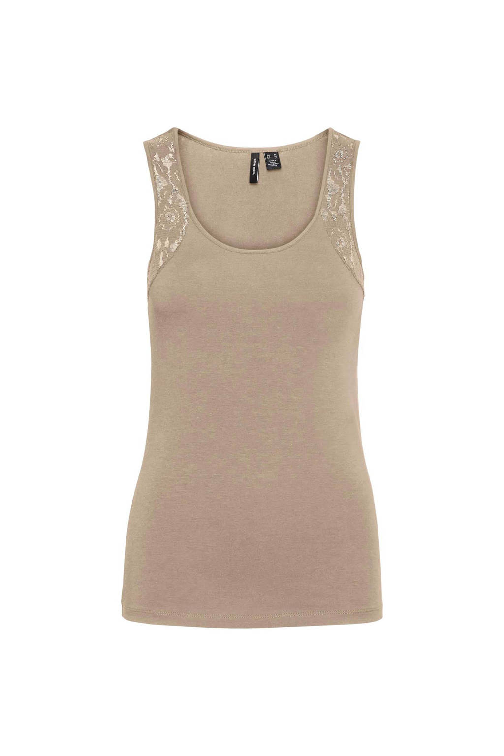VERO MODA singlet VMMAXI met biologisch katoen beige, Beige