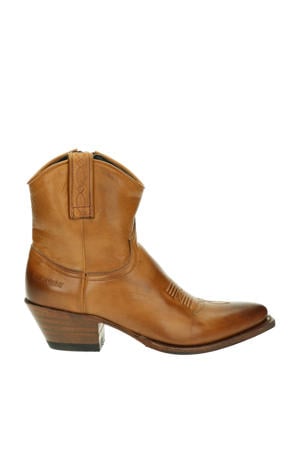 13504 Lia Flex leren cowboylaarzen cognac
