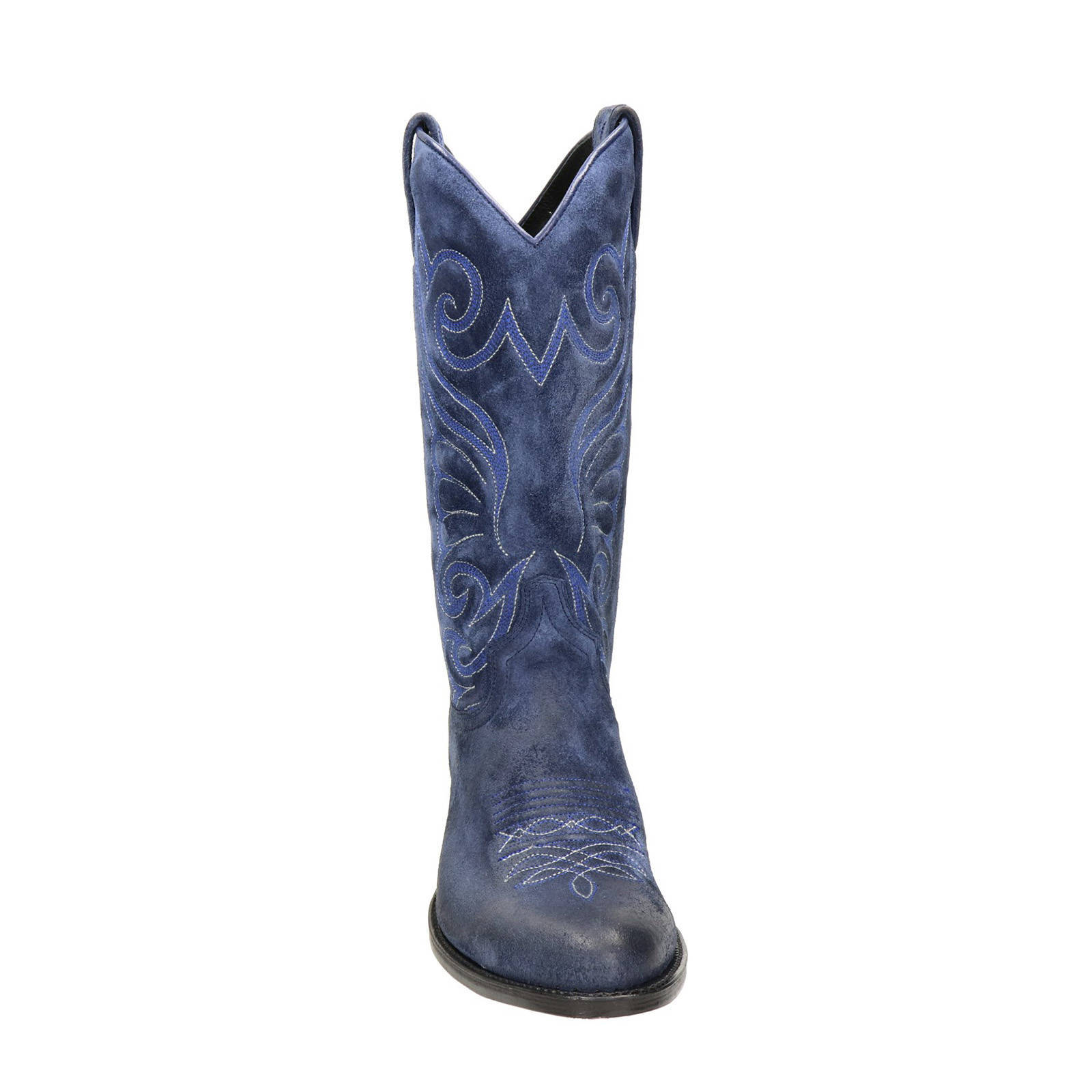Sendra 11627 Debora Flex suède cowboylaarzen blauw | wehkamp