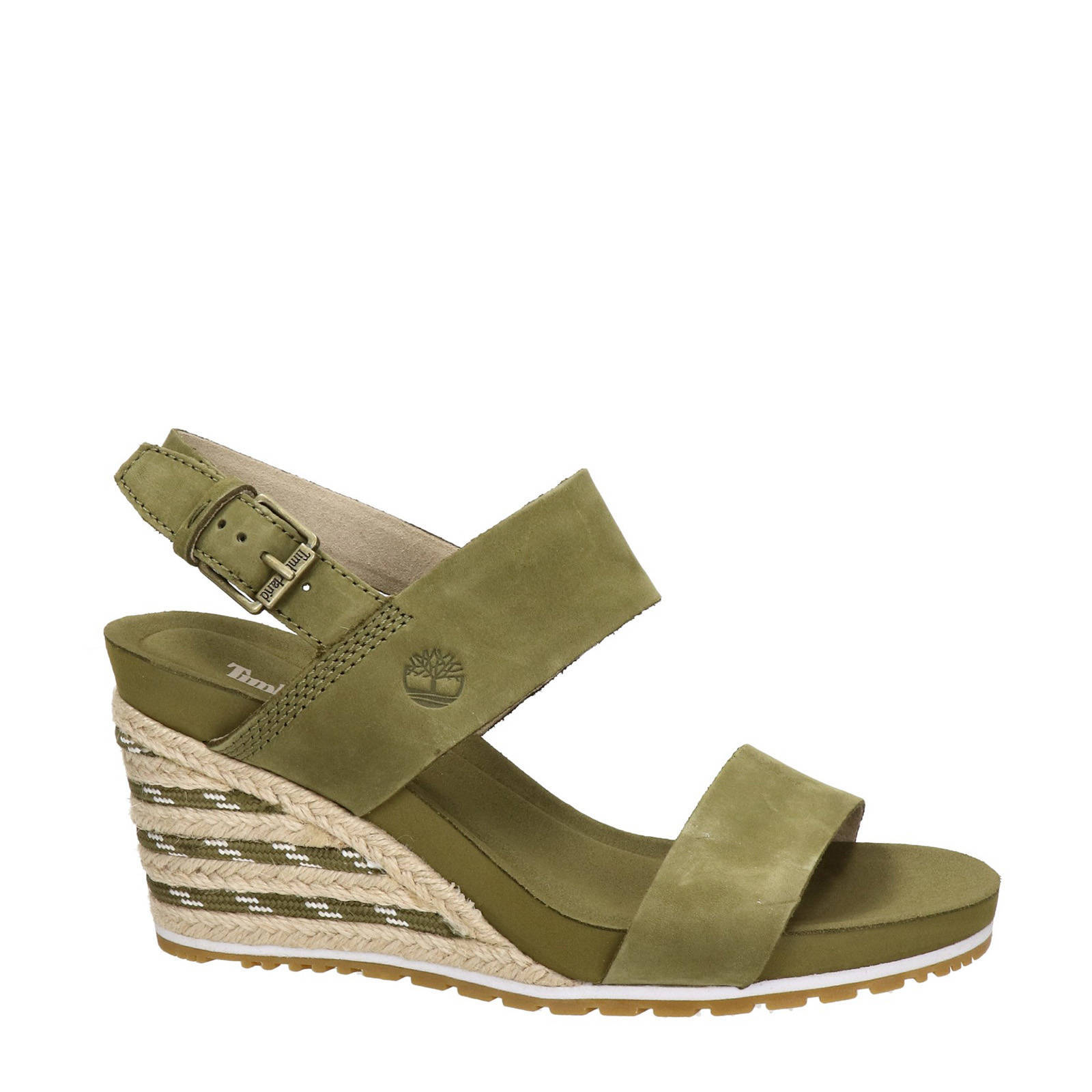 Timberland Capri Sunset nubuck sleehakken groen | wehkamp