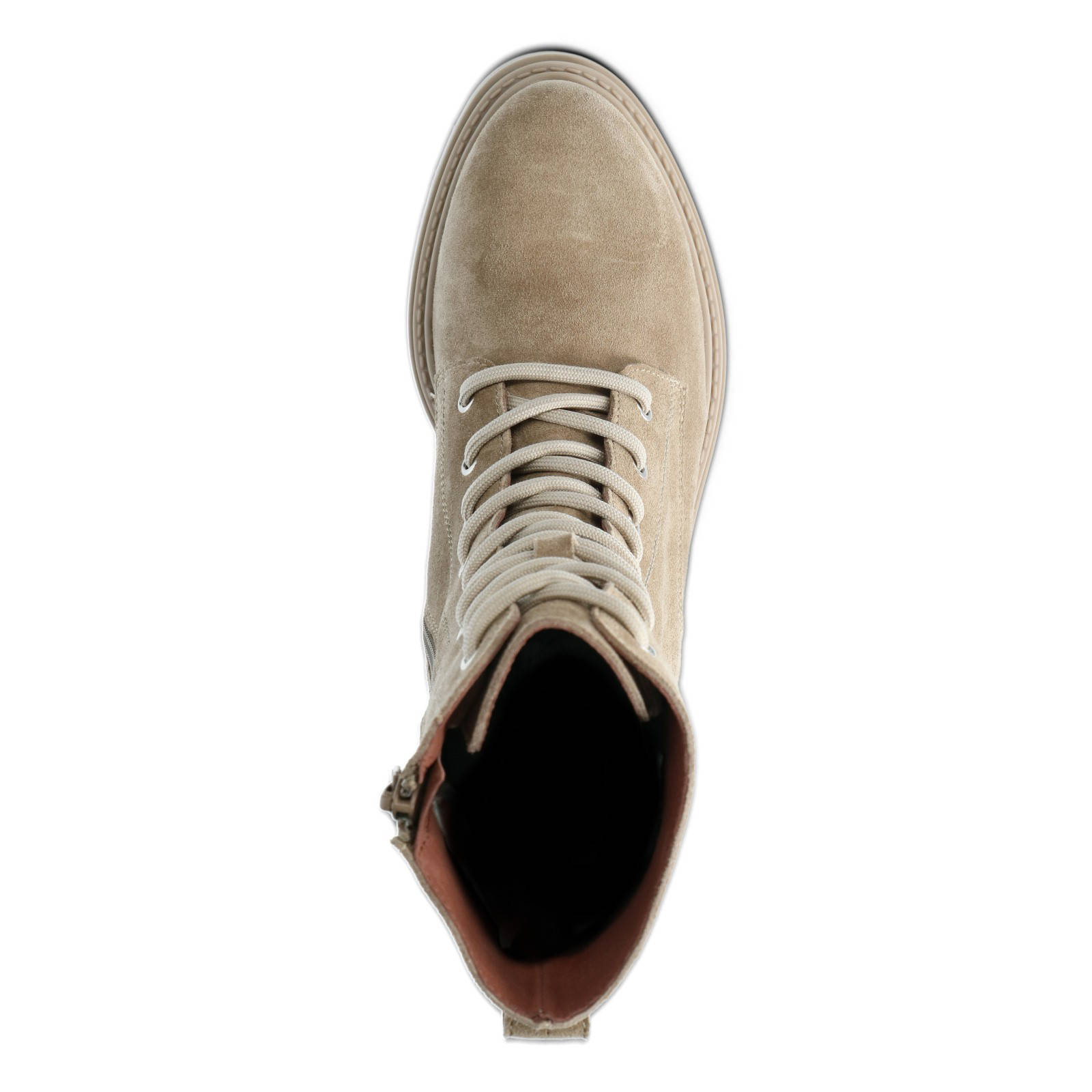 Manfield suède veterboots camel | wehkamp