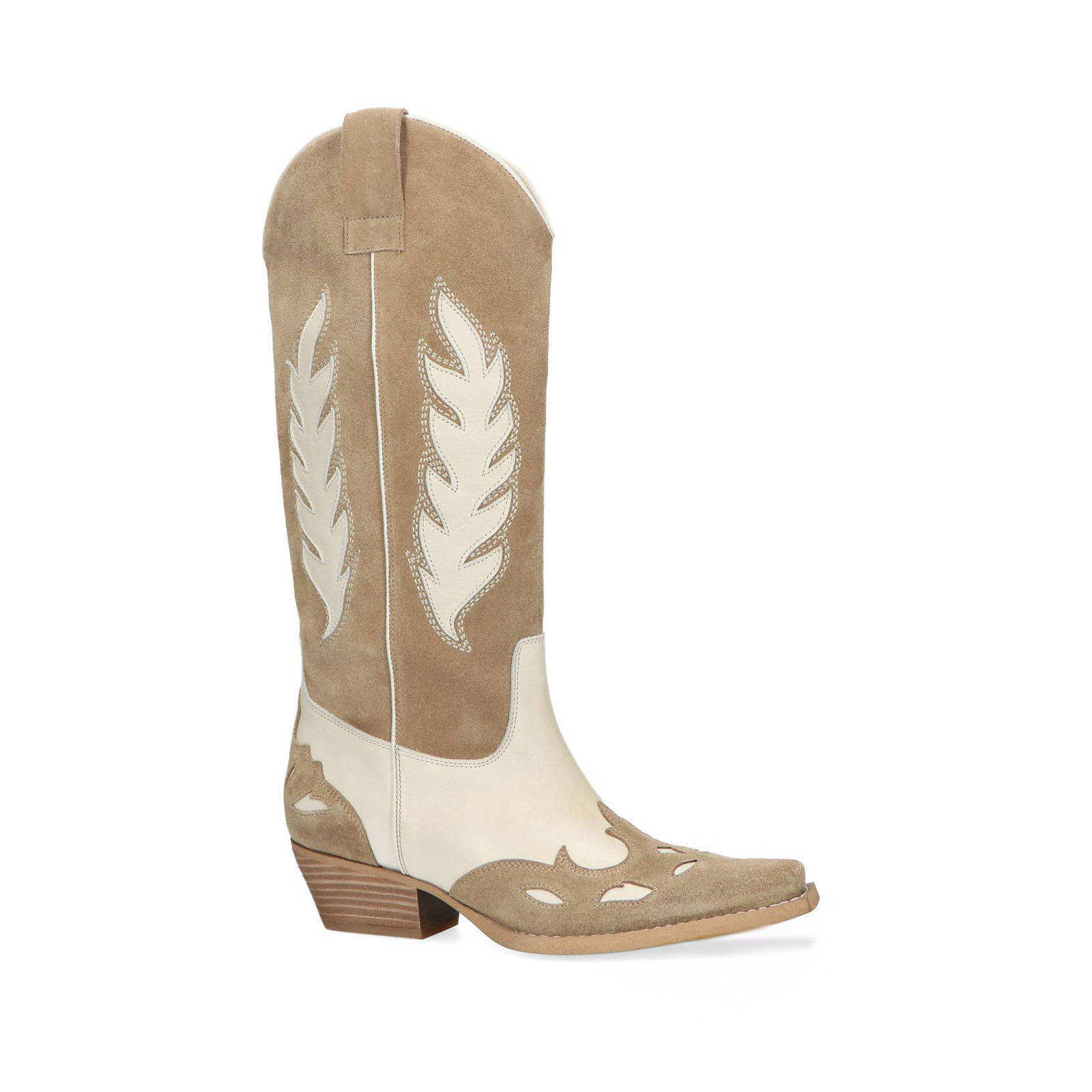 Sacha suède cowboylaarzen beige | wehkamp