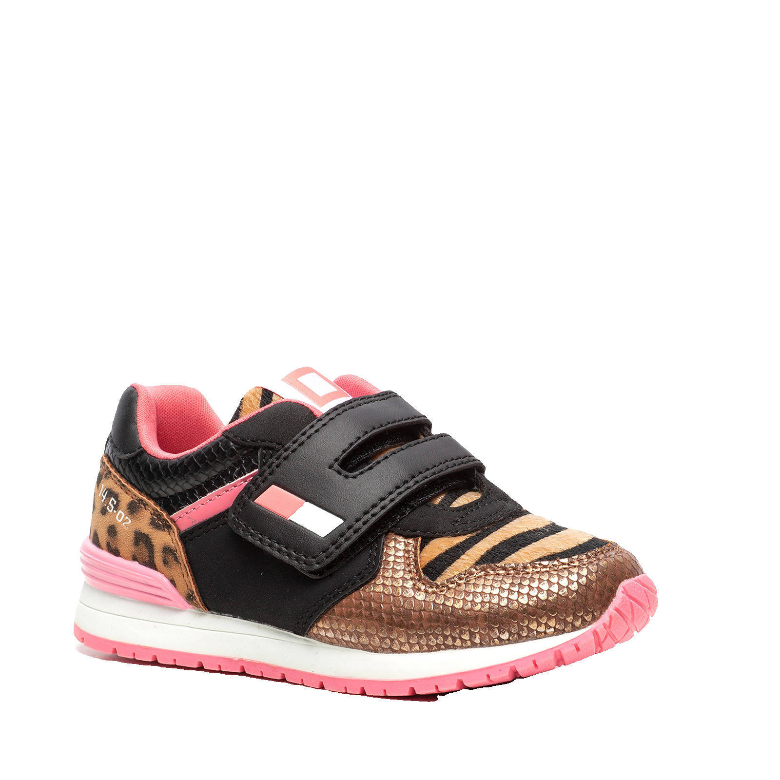 Scapino Blue Box sneakers met dierenprint roze | wehkamp
