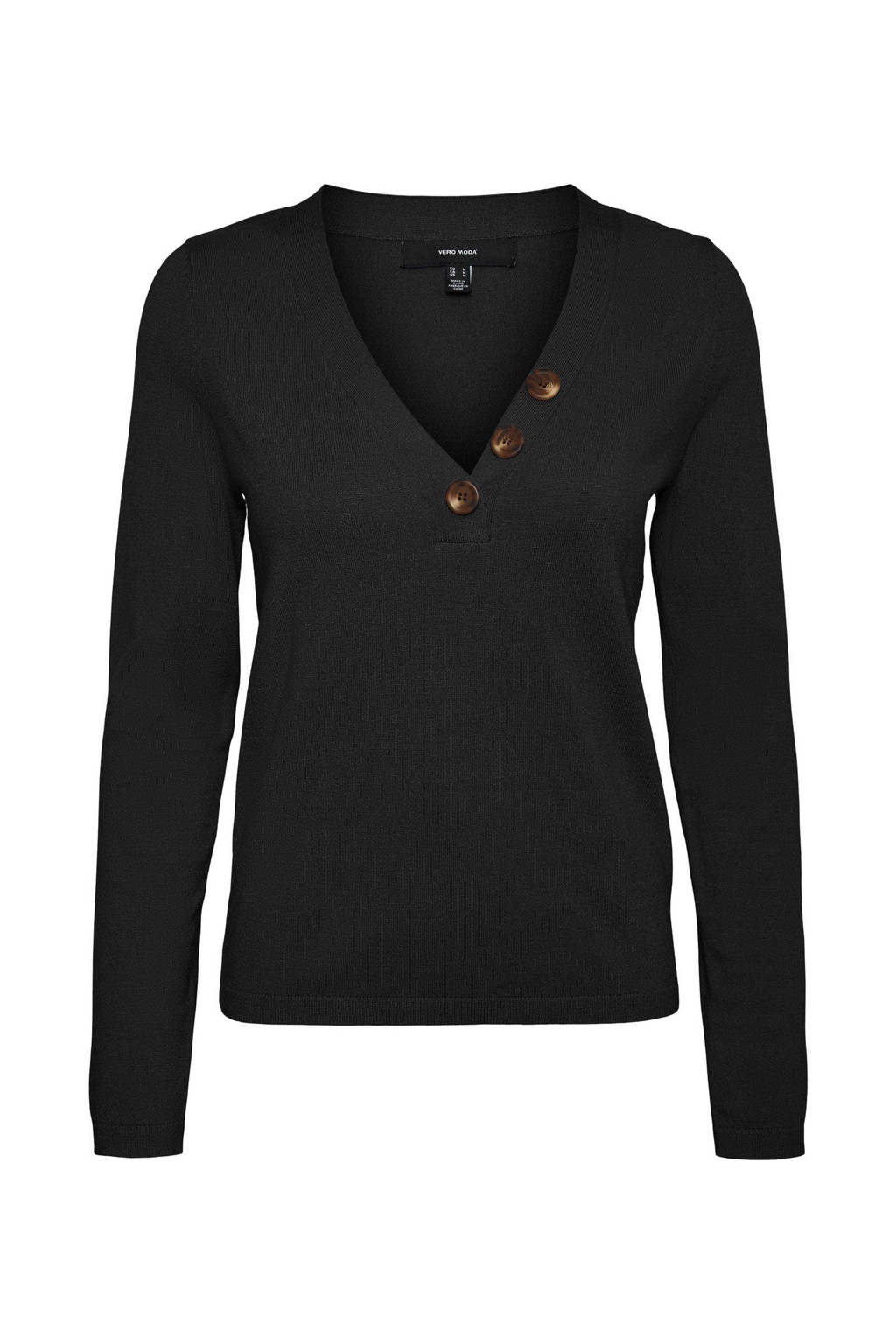 VERO MODA trui VMKARIS zwart, Zwart