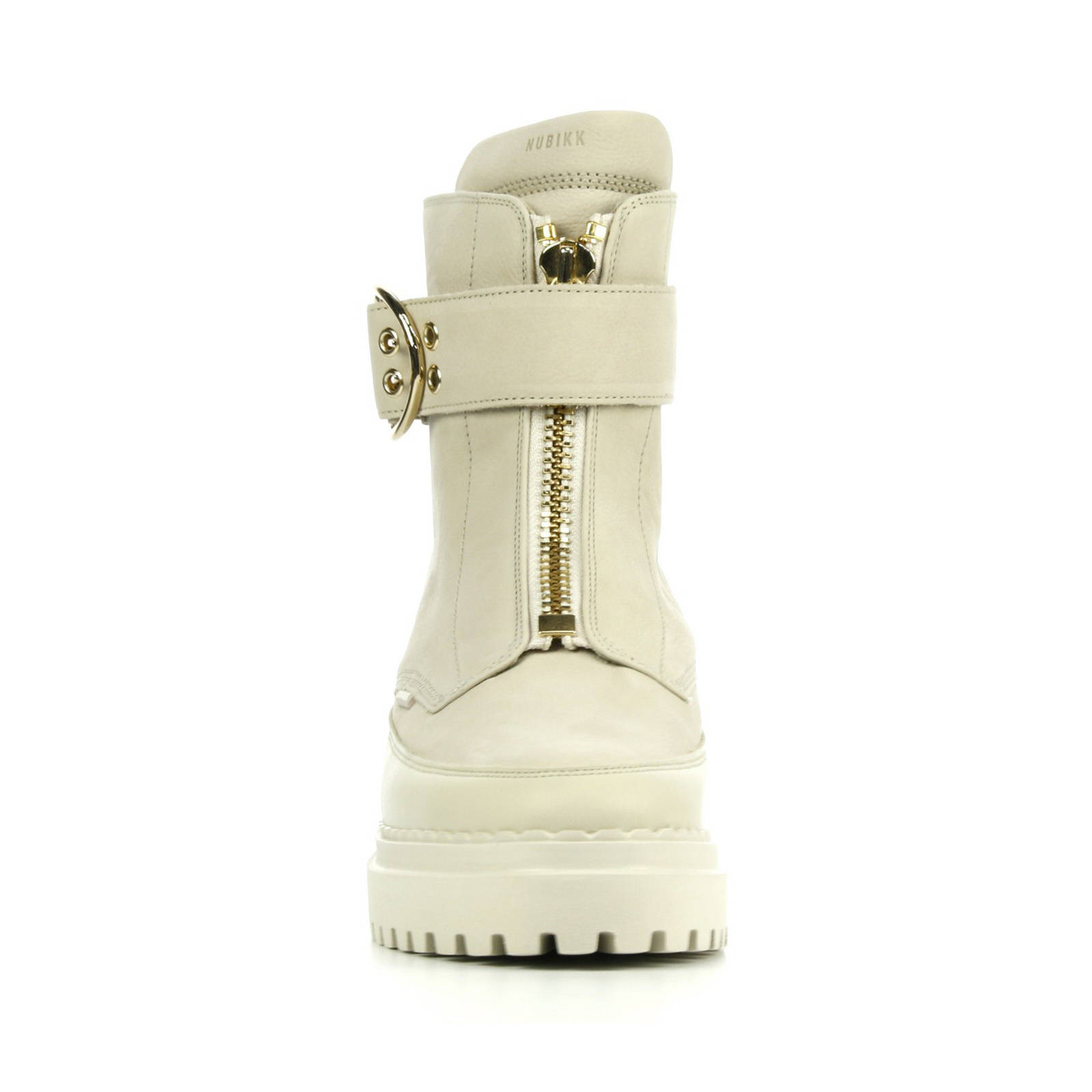 Nubikk Fae Ray nubuck bikerboots beige | wehkamp