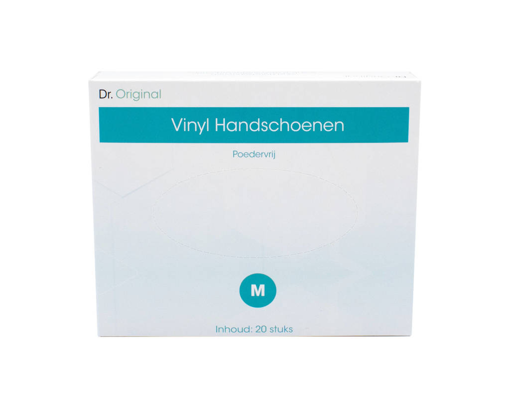 Dr. Original Vinyl medische handschoenen M - 20 stuks