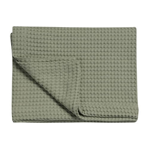 Vandyck katoenen bedsprei pique waffle (groen) (270x250 cm) afbeelding