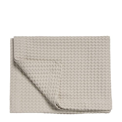 Vandyck katoenen bedsprei pique waffle (zandgrijs) (270x250 cm) afbeelding