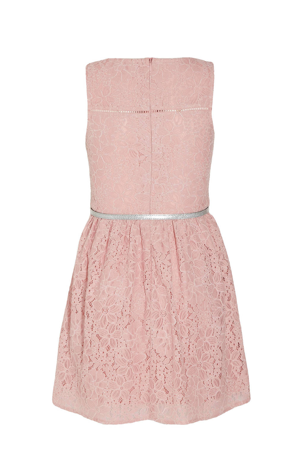 gebloemde jurk oudroze wehkamp