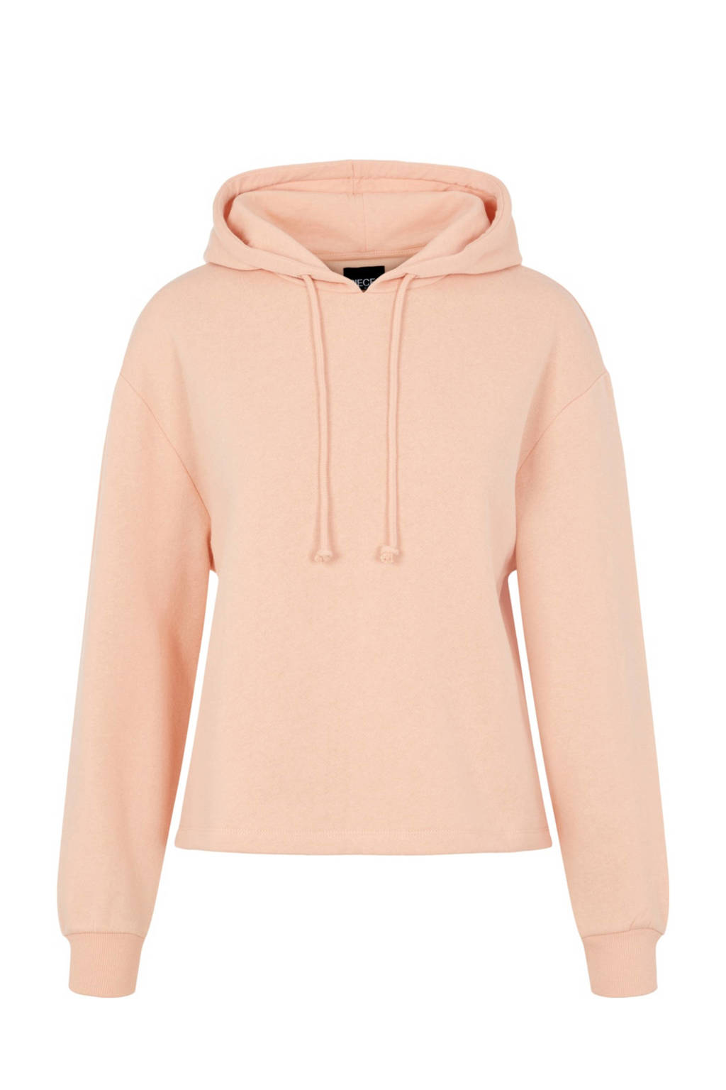PIECES hoodie Chilli met capuchon zalmroze, Zalmroze
