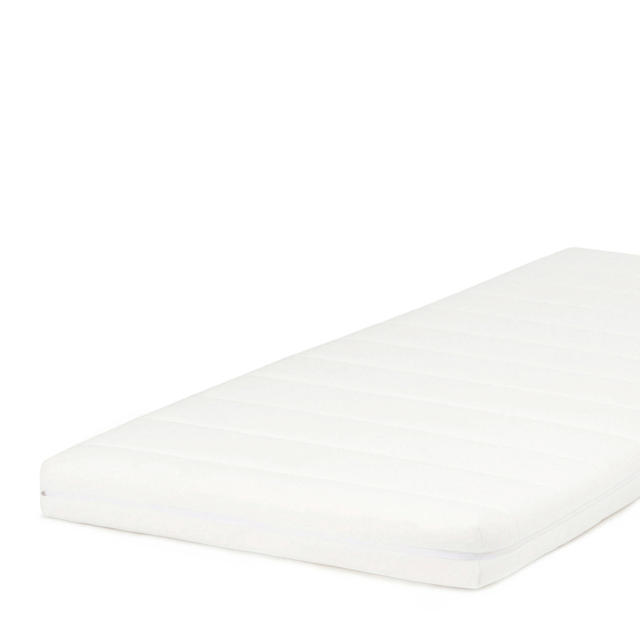 Novilla Izer Matras, 80 x 190 cm, H3 gel traagschuim, koudschuimmatras, 7 zones, schuimrolmatras, bamboevezels, ademend, Oeko-Tex, 22 cm, wit