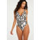 Hunkemöller badpak met panterprint wit/zwart/beige