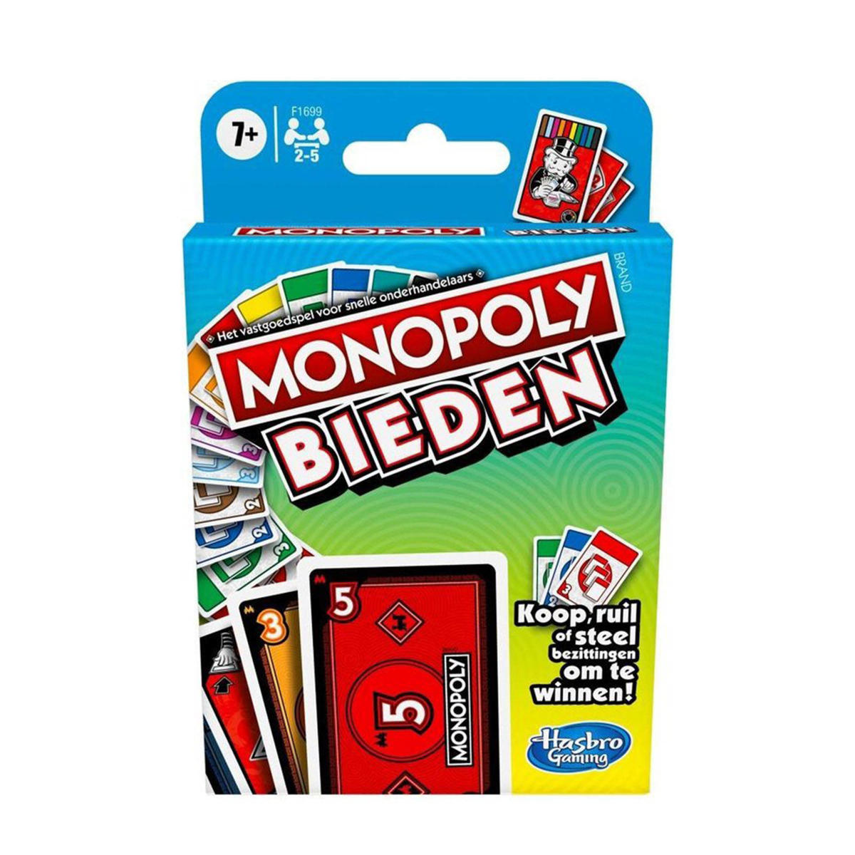 Onschuld kwaadaardig neus Hasbro Gaming Monopoly Bieden kaartspel | wehkamp