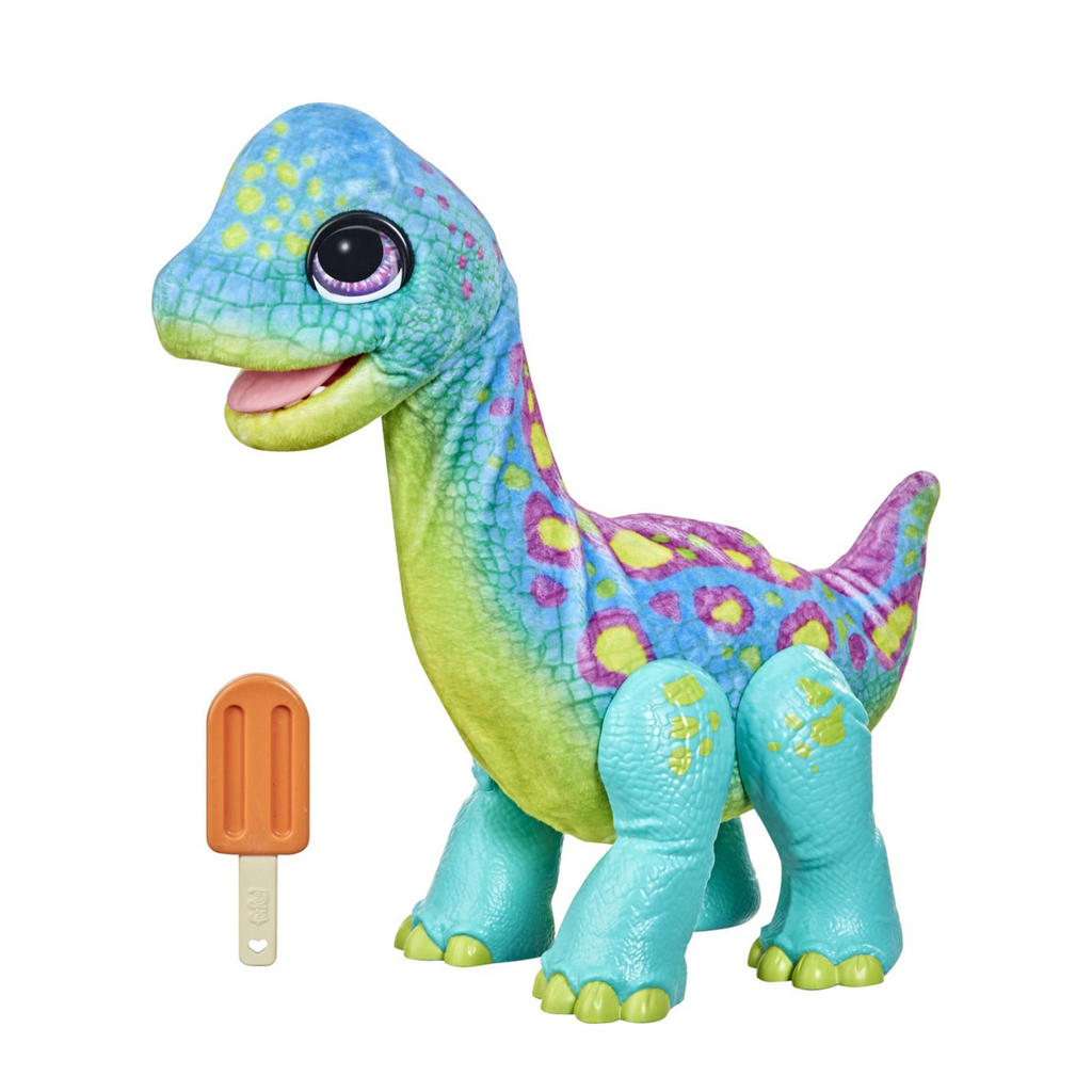 FurReal Friends Snackende Sam de Brontosaurus interactieve knuffel