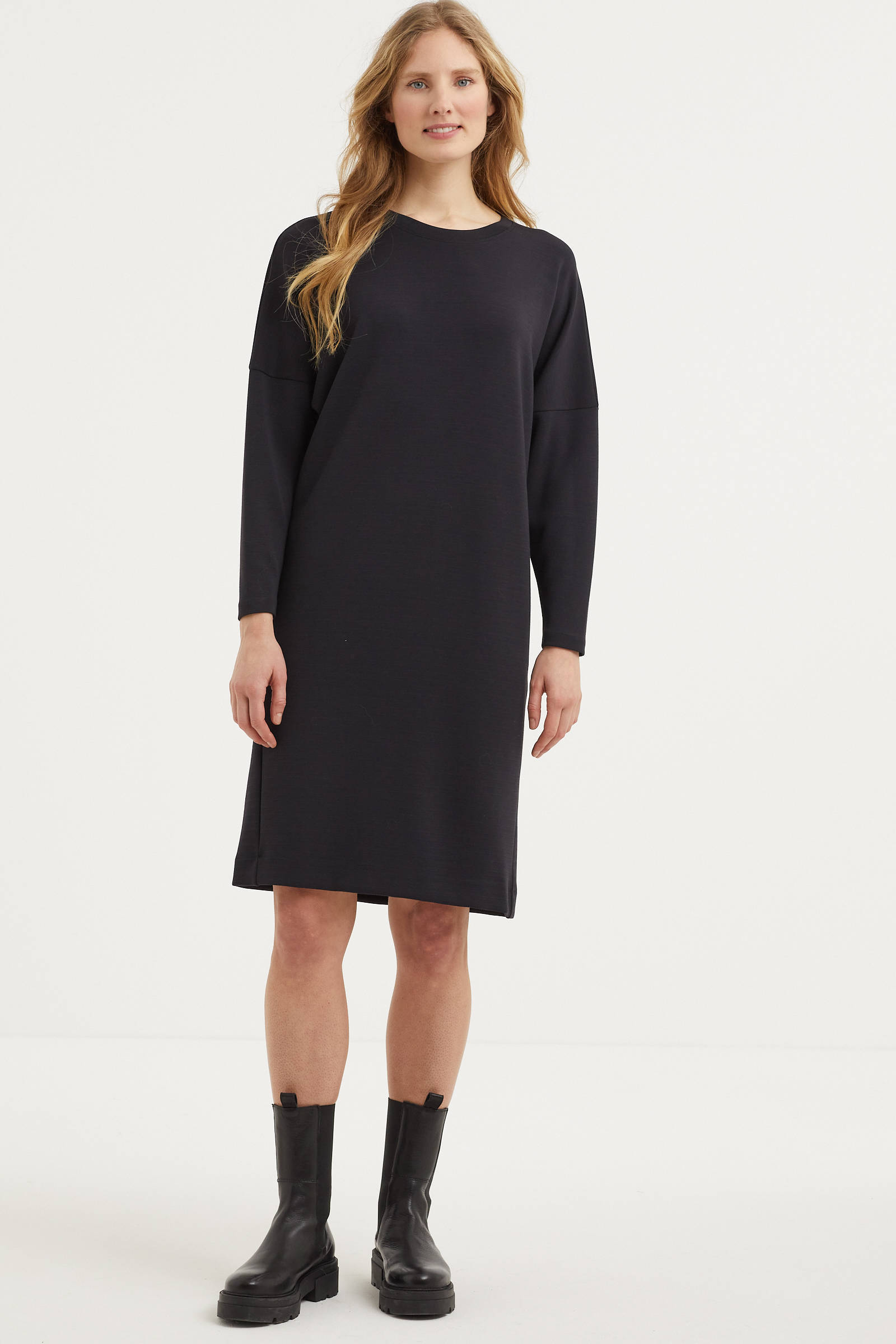 Jurk elegant dames feestelijk, funky sweatjurken dames herfst trui-jurk