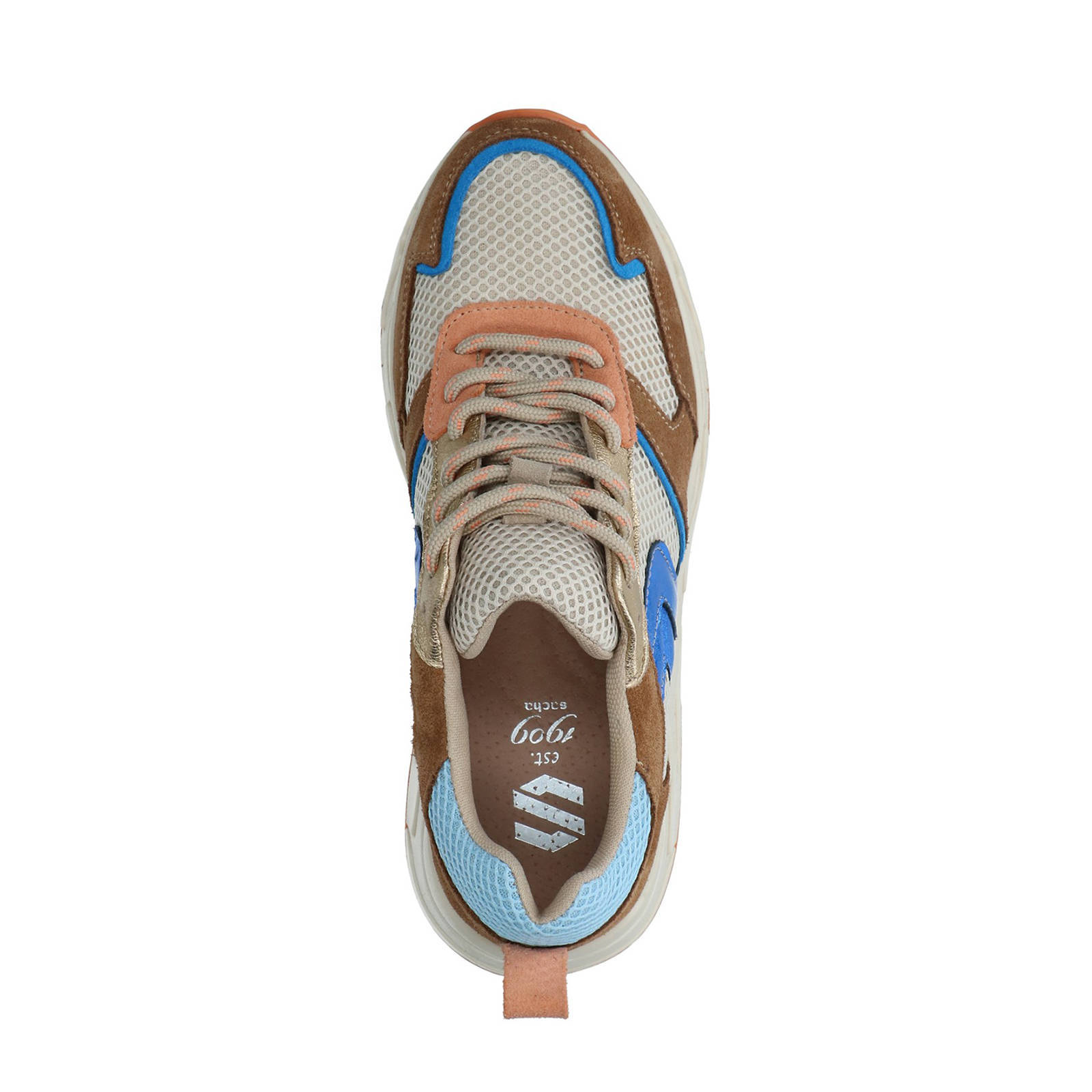 sneakers dames cognac kleur