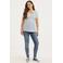LOVE2WAIT low waist skinny zwangerschapsjeans met katoen lichtblauw