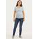 LOVE2WAIT low waist skinny zwangerschapsjeans met katoen donkerblauw