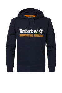Timberland hoodie met logo donkerblauw, Donkerblauw