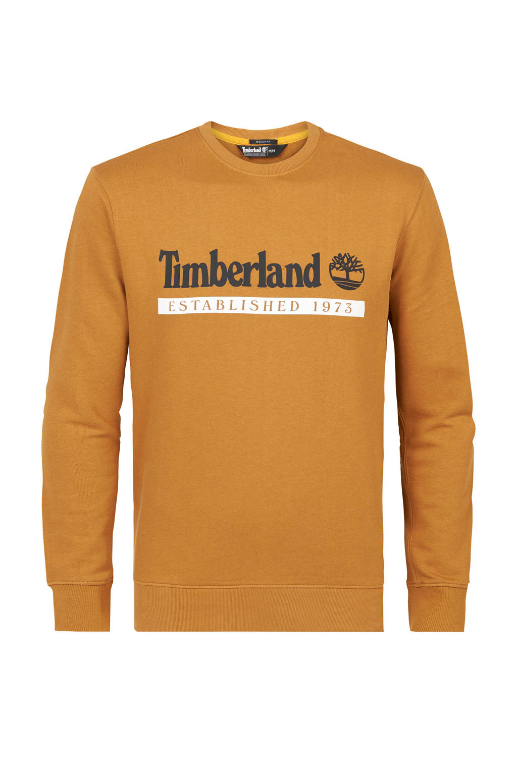 Timberland sweater met logo geel, Geel