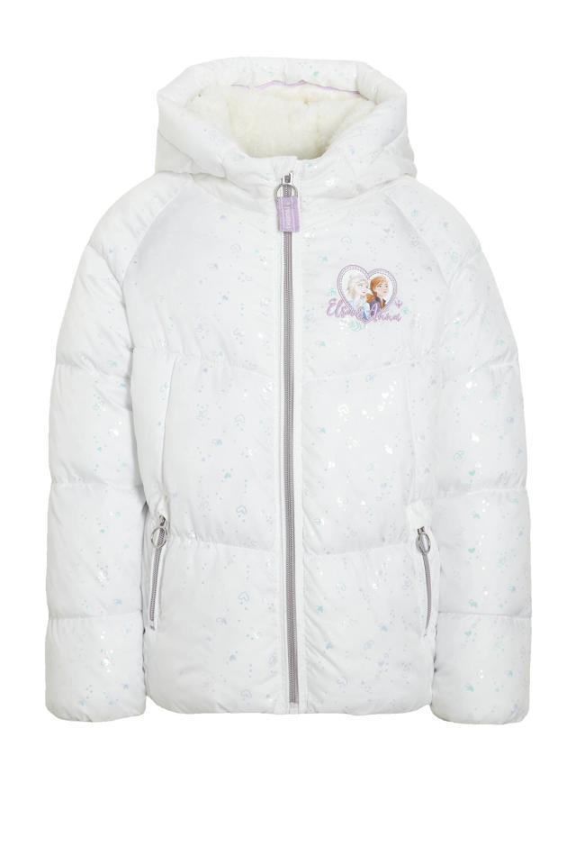 C&A Frozen gewatteerde winterjas met wit | wehkamp