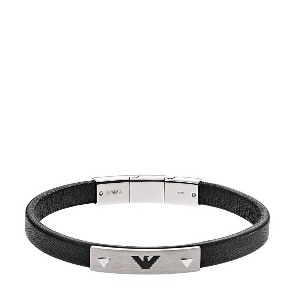 Emporio Armani armband EGS2411040 zwart, zwart zilver