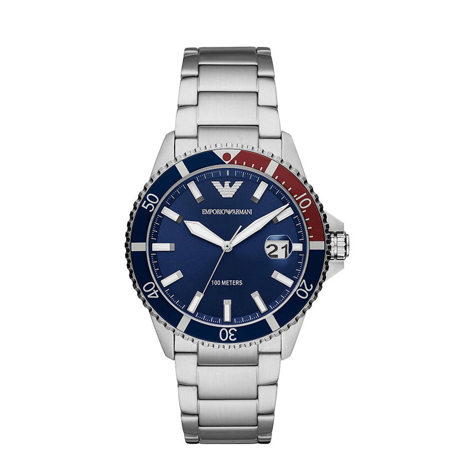 Emporio Armani horloge AR11339 Emporio Armani Zilver | wehkamp