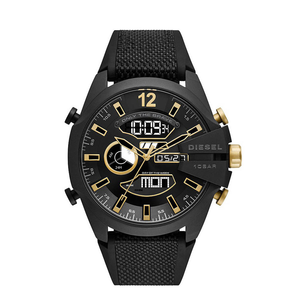 Diesel horloge DZ4552 Mega Chief zwart