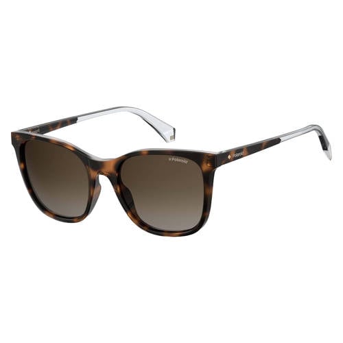 Polaroid zonnebril 4059/S met tortoise print donkerbruin afbeelding