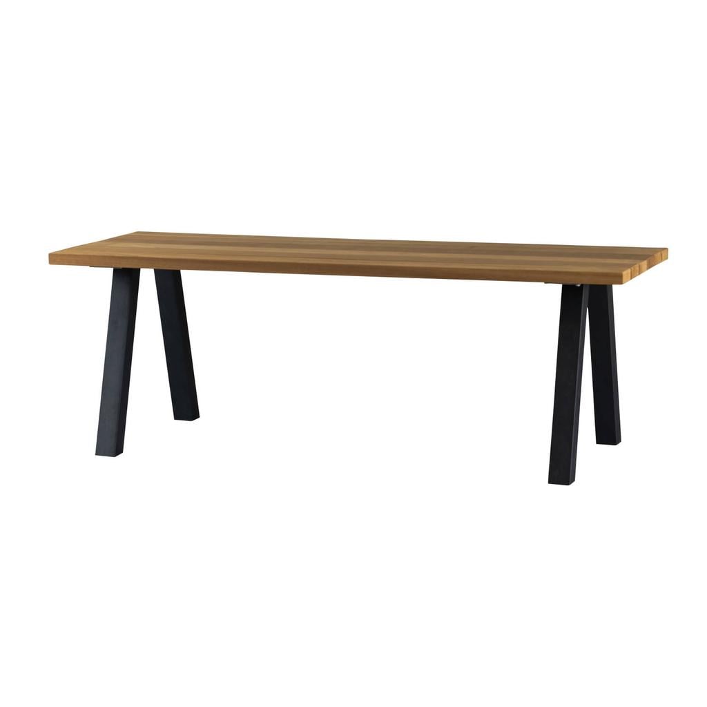 WOOOD Tablo Tuintafel Met A-poot - Ayous/ Metaal - Naturel - 75x210x81