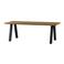 WOOOD WOOOD Tablo Tuintafel Met A-poot - Ayous/ Metaal - Naturel - 75x210x81