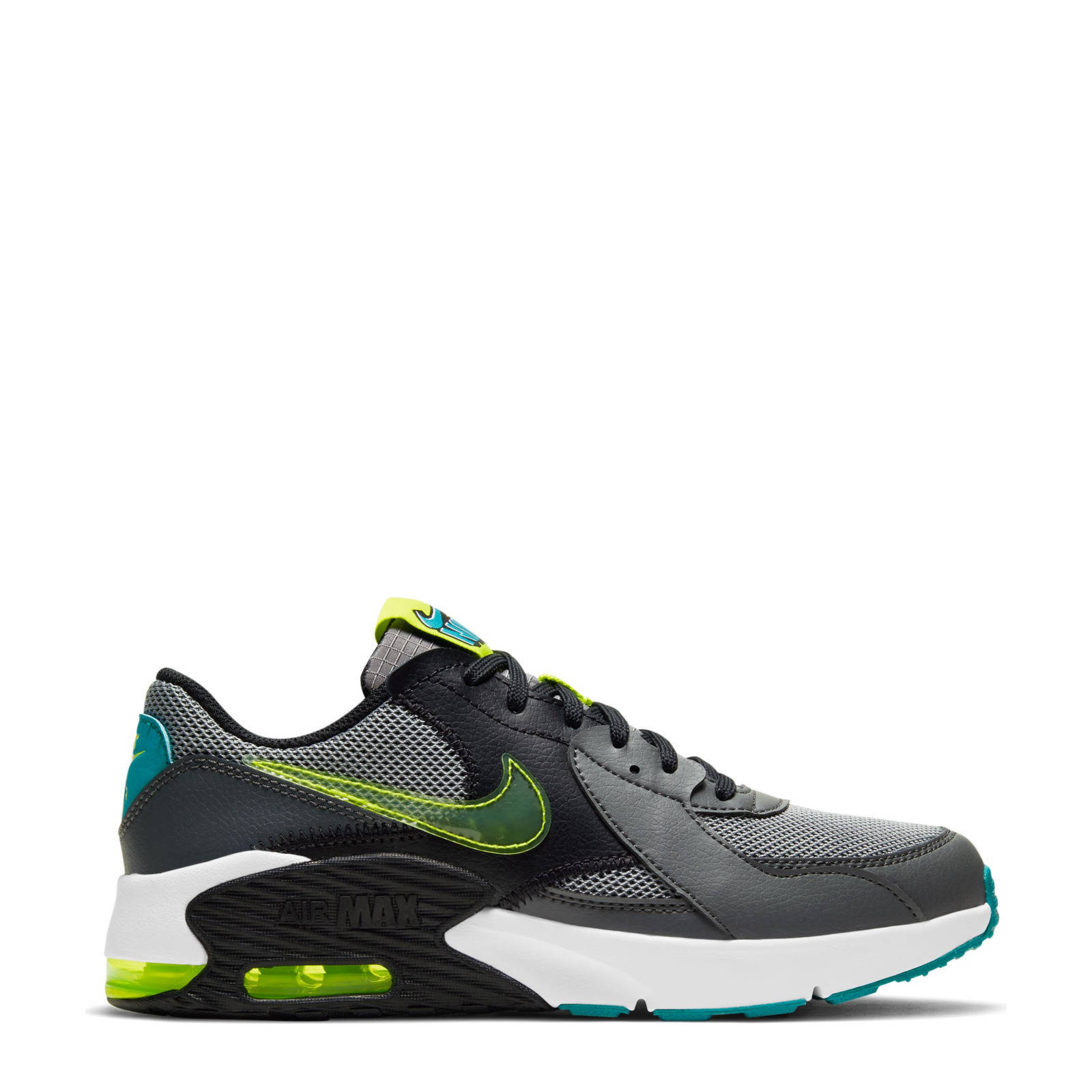Nike Air Max Excee Power Up sneakers zwart/grijs/geel/blauw | wehkamp