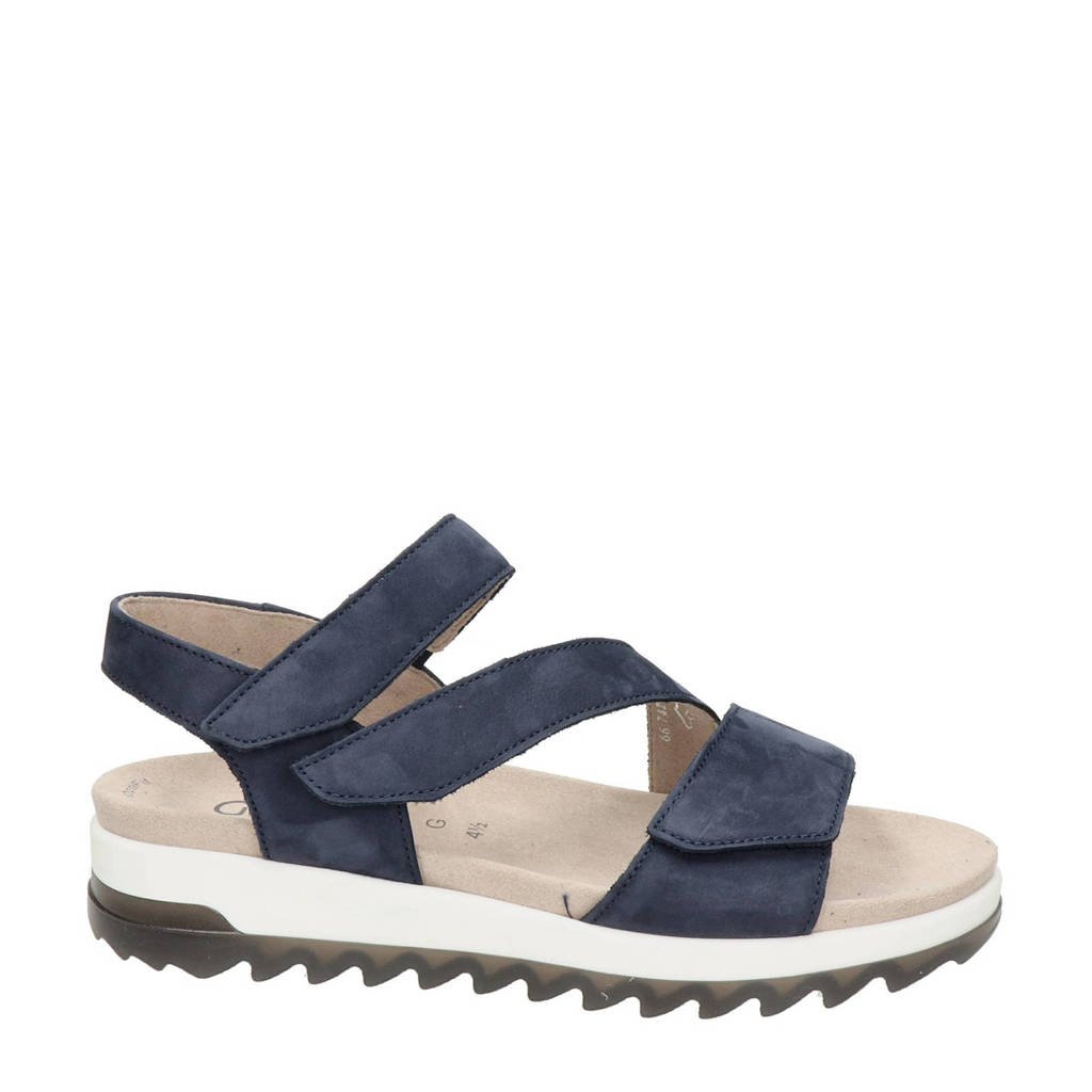 Vochtigheid Attent Glimmend Gabor Florenz comfort nubuck sandalen blauw | wehkamp