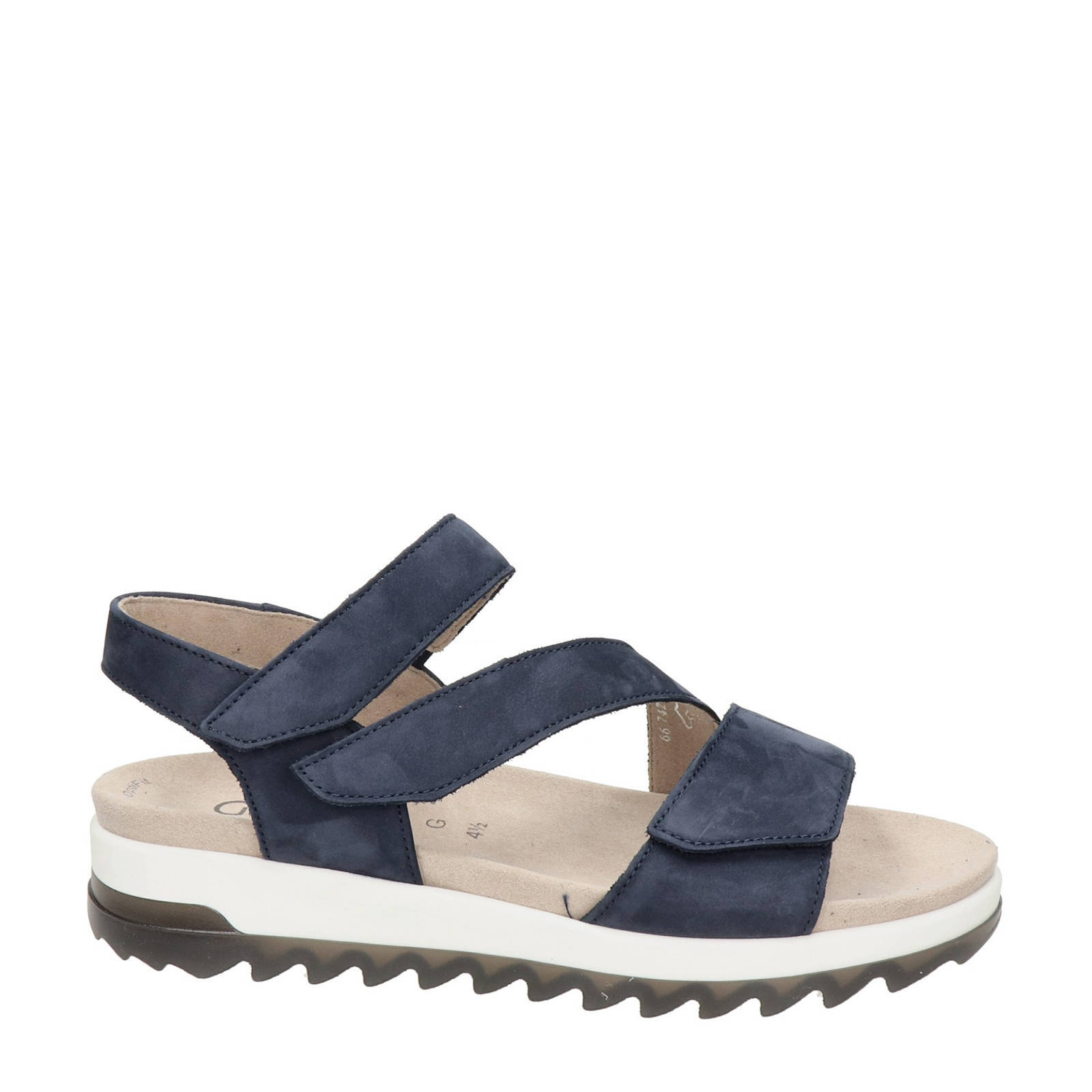 Gabor Florenz comfort nubuck sandalen blauw | wehkamp